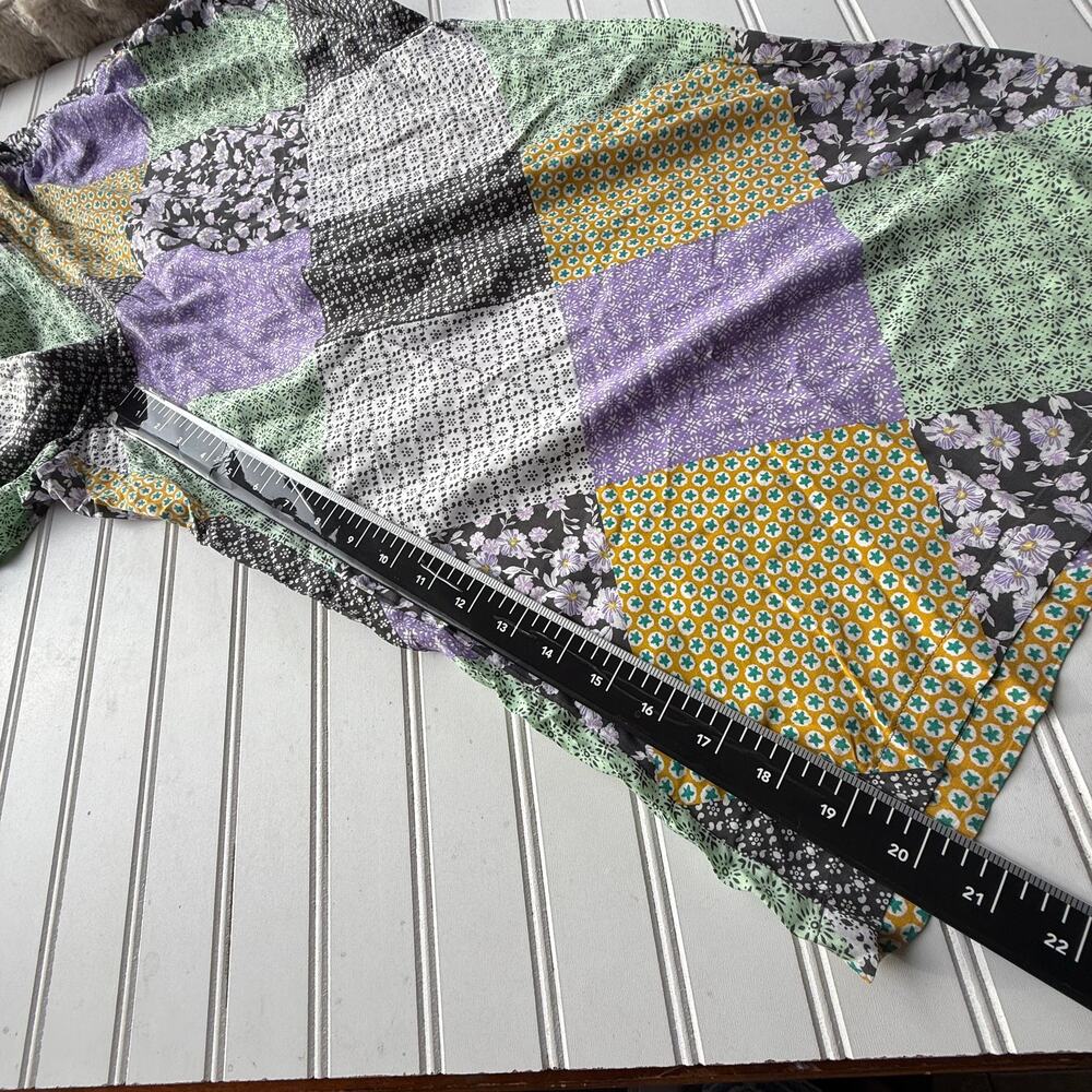Simply Vera Gray Top & Patchwork Palazzo Pants Plus Size Pijamas size 2X - Picture 16 of 16
